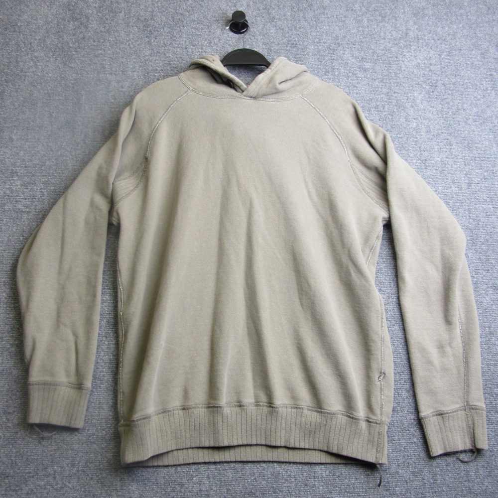 Pure Blue Japan Hoodie Mens 6 Khaki Green Raglan Loopback Cotton Sweatshirt